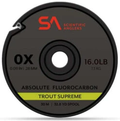 Scientific Anglers Absolute Fluorocarbon Trout Supreme Tippet - 30m